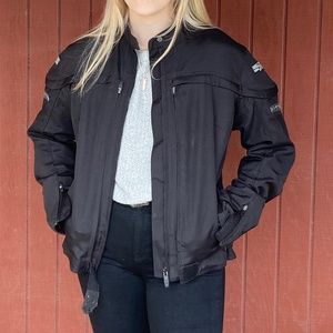 Black Motorcycle Jacket by Speed and Strength